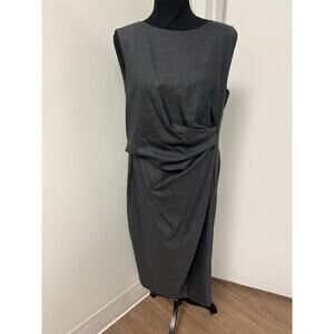 MaxMara Gray Draped Dress